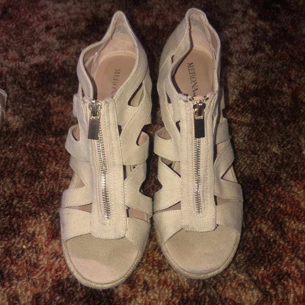 Beige Wedges